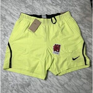 Nike Court Dri-FIT Advantage 7" Tennis Shorts Mens Large Lemon Twist FD5334-736